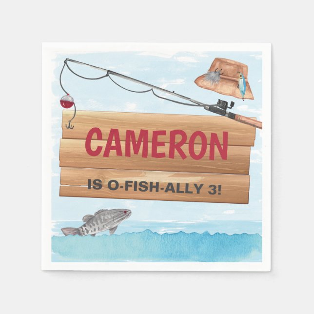 Serviette En Papier Pêche Reel dans un certain plaisir, N'importe quel (Devant)
