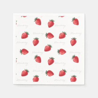Serviette En Papier Pêcher Fraise
