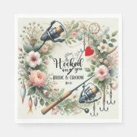 Pêcheur mariage avec verge et fleurs