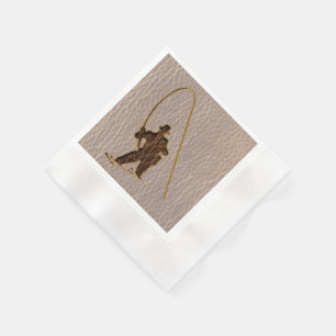 Serviette En Papier Pêcheur simili cuir mou