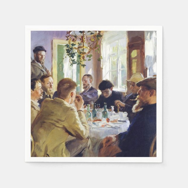 Serviette En Papier Peder Severin Kroyer - Heure du déjeuner (Devant)