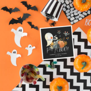 Serviette En Papier Peek-A-Boo Little Ghost Halloween Baby Shower