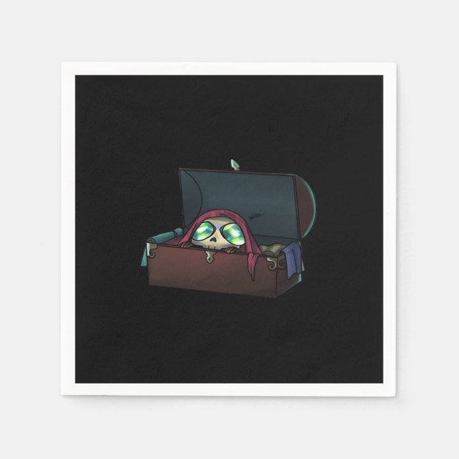 Serviette En Papier Peekaboo Sloth Halloween (Devant)