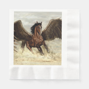 Serviette En Papier Pégase aux ailes déployées