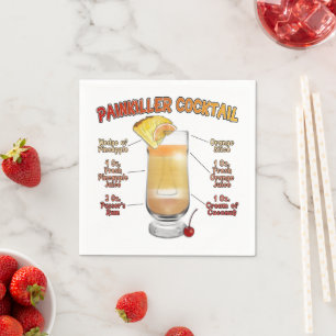 Serviette En Papier PEINKILLER Cocktail Recette Art
