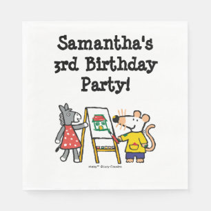 Serviette En Papier Peinture à la marmite et à la goutte à l'école mat