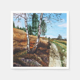 Serviette En Papier Peinture aquarelle d'automne