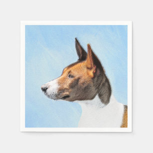 Serviette En Papier Peinture Basenji - Belle Art Original