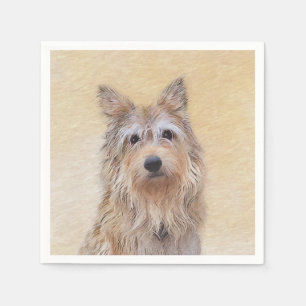 Serviette En Papier Peinture Berger Picard - Joli art original chien