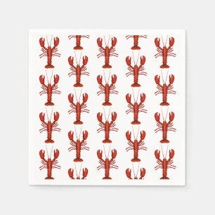 Serviette En Papier Peinture de homard Motif nautique Côte