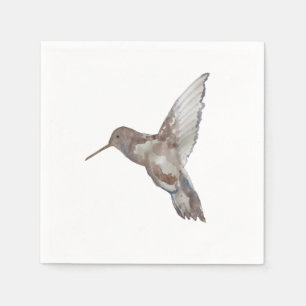 Serviette En Papier Peinture de la nature des colibris