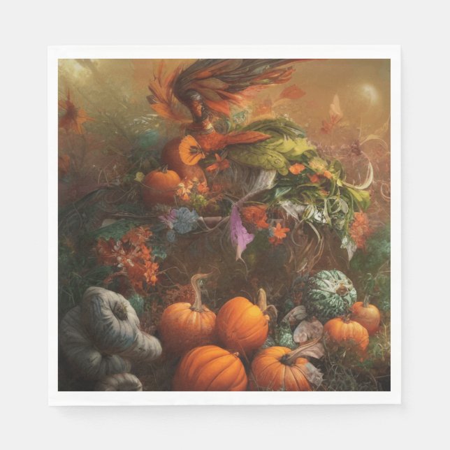 Serviette En Papier Peinture de l'action de grâce (Devant)