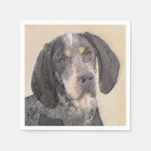 Serviette En Papier Peinture de linge bluetick - mignon chien original