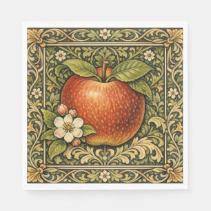 Serviette En Papier Peinture de pomme vintage 