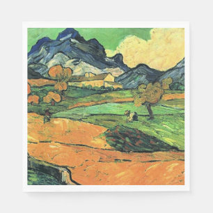 Serviette En Papier Peinture de Van Gogh, Mont Gaussier,