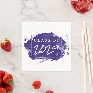 Serviette En Papier Peinture Dégradé Pinceau Violet Violet