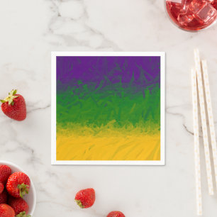 Serviette En Papier Peinture Mardi Gras