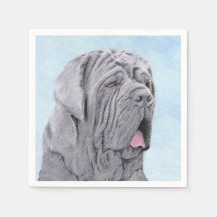 Serviette En Papier Peinture Mastiff Neopolitan - Art Chien original