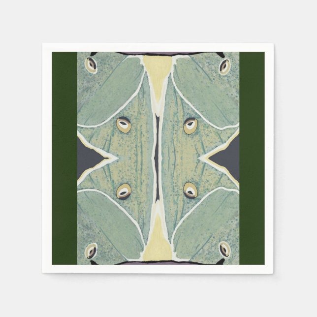 Serviette En Papier Peinture numérique Luna Moth (Devant)