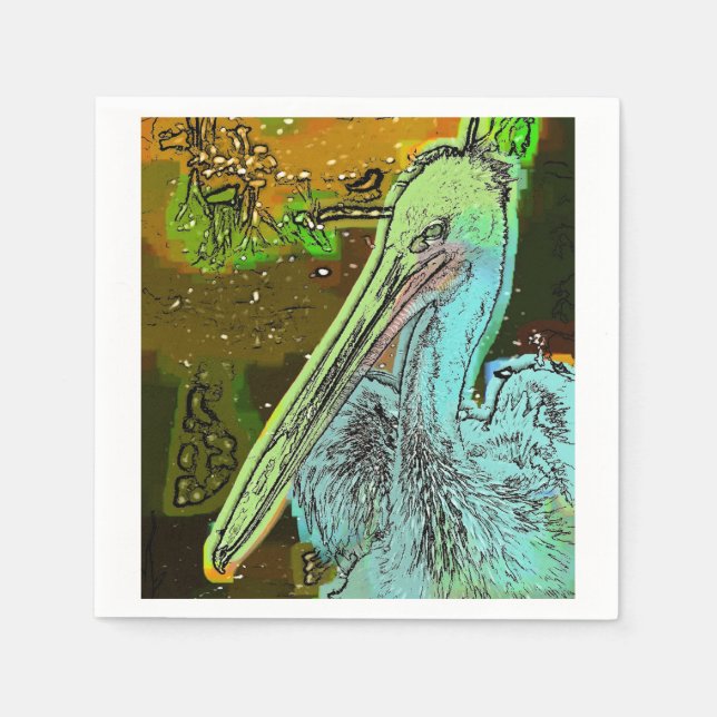 SERVIETTE EN PAPIER PELICAN (Devant)
