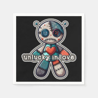 Peluche VOODOO triste Ours MALCHANCEUX en AMOUR