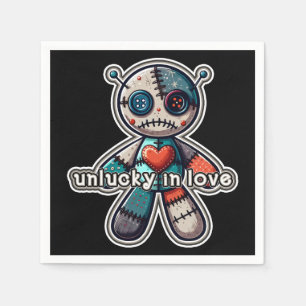Serviette En Papier Peluche VOODOO triste Ours MALCHANCEUX en AMOUR