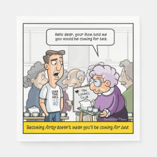 Serviette En Papier Pendny 40th Birthday Party Napkins