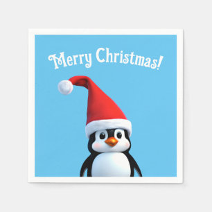 Serviette En Papier Penguin de Noël