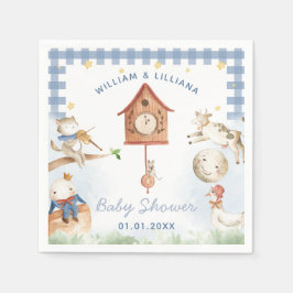 Serviette En Papier Pépinière Rhyme Baby shower papier serviettes