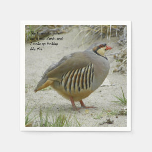 Serviette En Papier Perdrix de Chukar
