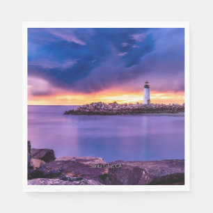 Serviette En Papier Père Noël Cruz, Phare de Californie