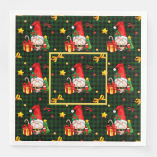 Serviette En Papier Père Noël Gnome