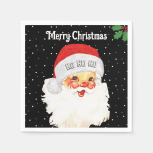 Serviette En Papier Père Noël Noël HO HO HO