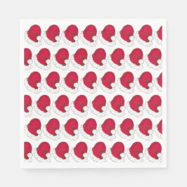 Serviette En Papier Père Noël Secret Père Noël Casquette rouge