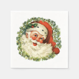 Serviette En Papier Père Noël vintage