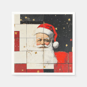 Serviette En Papier Père Noël vintage