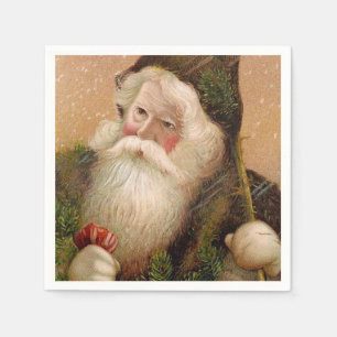 Serviette En Papier Père Noël vintage 8