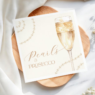 Serviette En Papier Perles d'or et Fête des mariées de poursuites