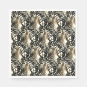 Serviette En Papier Perles dorées