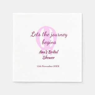 Serviette En Papier permet au voyage commence la douche nuptiale ajout