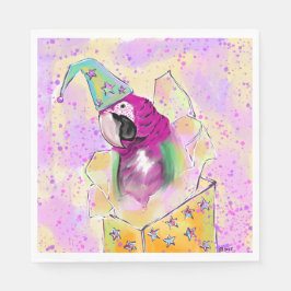 Serviette En Papier Perroquet