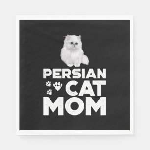 Serviette En Papier Perse Chat Maman Chemise I Femme Propriétaire Chat