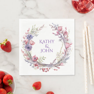 Serviette En Papier Personalized elegant cocktail party napkins