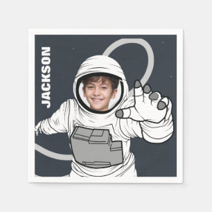 Serviette En Papier Personnalisation de l'anniversaire de l'astronaute