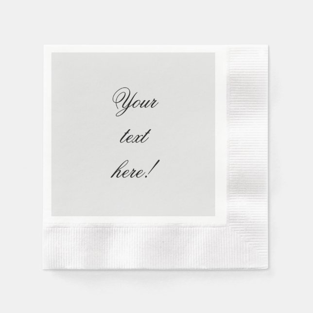 Serviette En Papier Personnalisé (Devant)