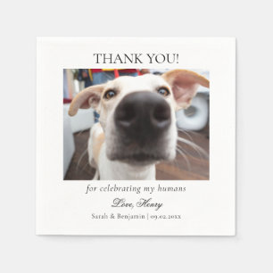 Serviette En Papier Personnalisé Cocktail photo pour animaux domestiqu