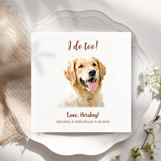 Serviette En Papier Personnalisé Golden Retriever Chien Personnalisé J