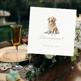 Serviette En Papier Personnalisé Mariage pour animaux de compagnie Che
