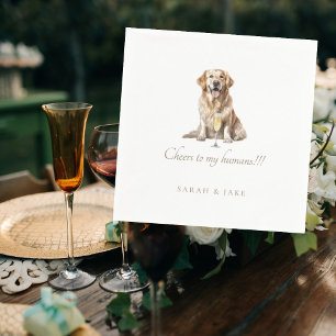 Serviette En Papier Personnalisé Mariage pour animaux de compagnie Che
