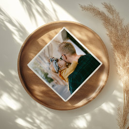 Serviette en papier personnalisée avec 1 photo